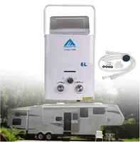 2022 hot sales LPG 6L Portable Tankless Camping Propane RV 3-Volt Hot Water Heater 1.6 Gpm CE approved