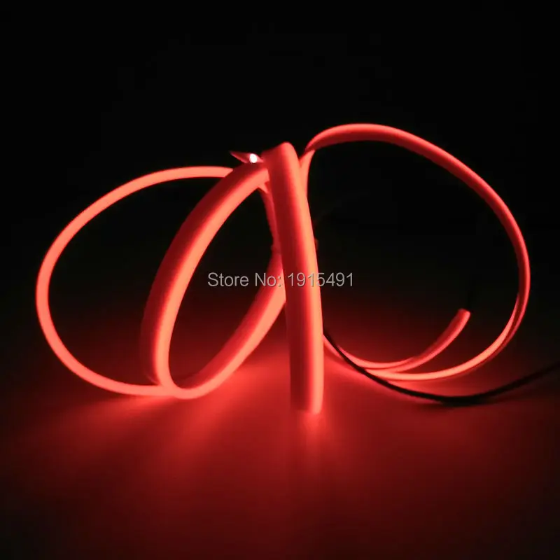 Светодиодная лента 2 3 мм 1 м красный цвет для украшения автомобиля вечеринок