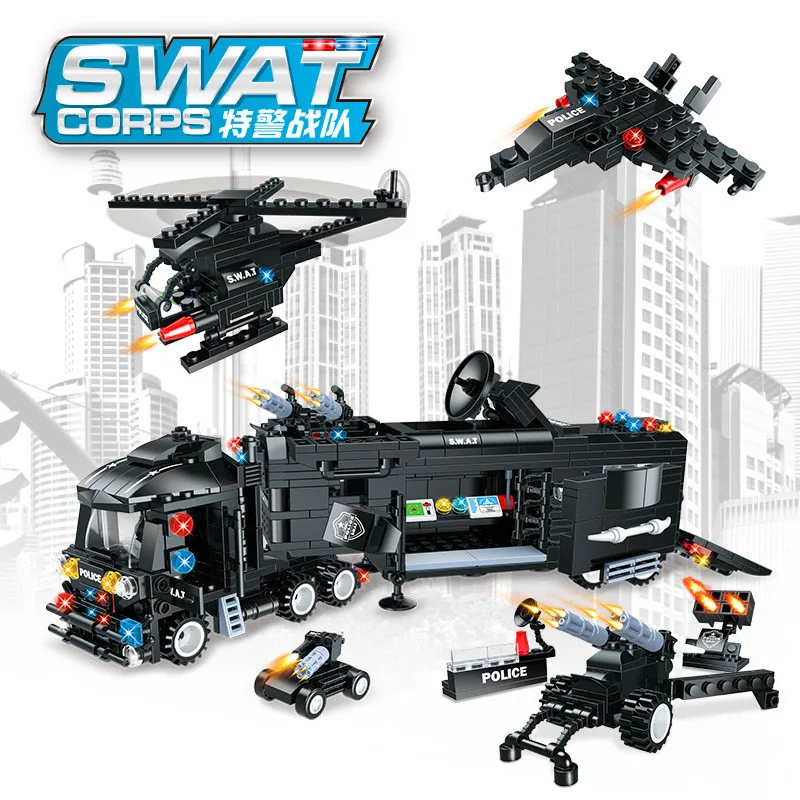 613 шт. детские развивающие строительные блоки игрушки Совместимые Legoingly city 8in1
