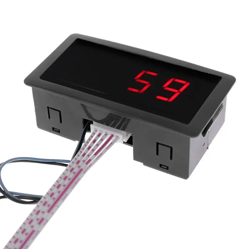 

Digital Counter DC LED 4 Digit 0-9999 Up/Down Plus/Minus Panel Counter Meter with Cable 2019