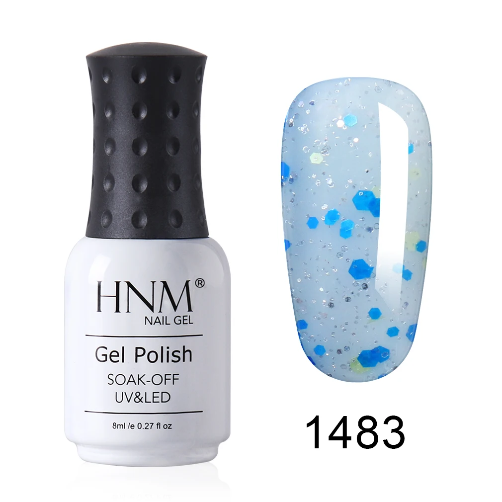 1483 HNM гель для ногтей чистый цвет 8 мл гель лак для ногтей замачиваемый УФ светодиодный лак для ногтей Semmi Perment - Цвет: 1483