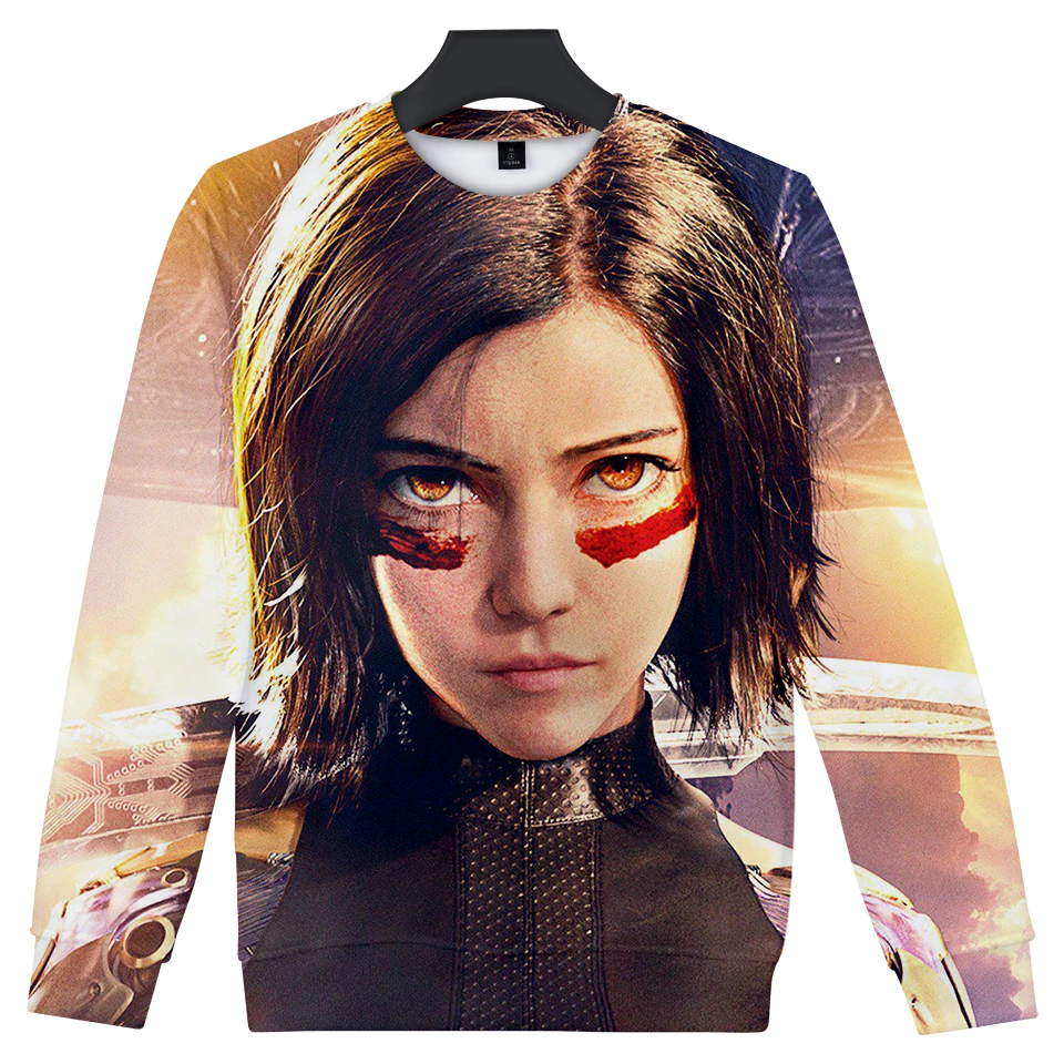 2019 Новая мужская домашняя кофта с круглым горлом Alita Battle Angel/женская модная
