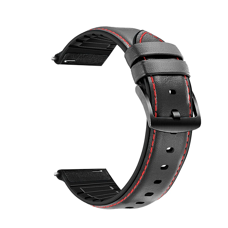 

20mm Leather bracelet for Amazfit Bip Smart Watch Replacement strap Compatible bandwidth 20mm watch Amazfit Bip Sports strap