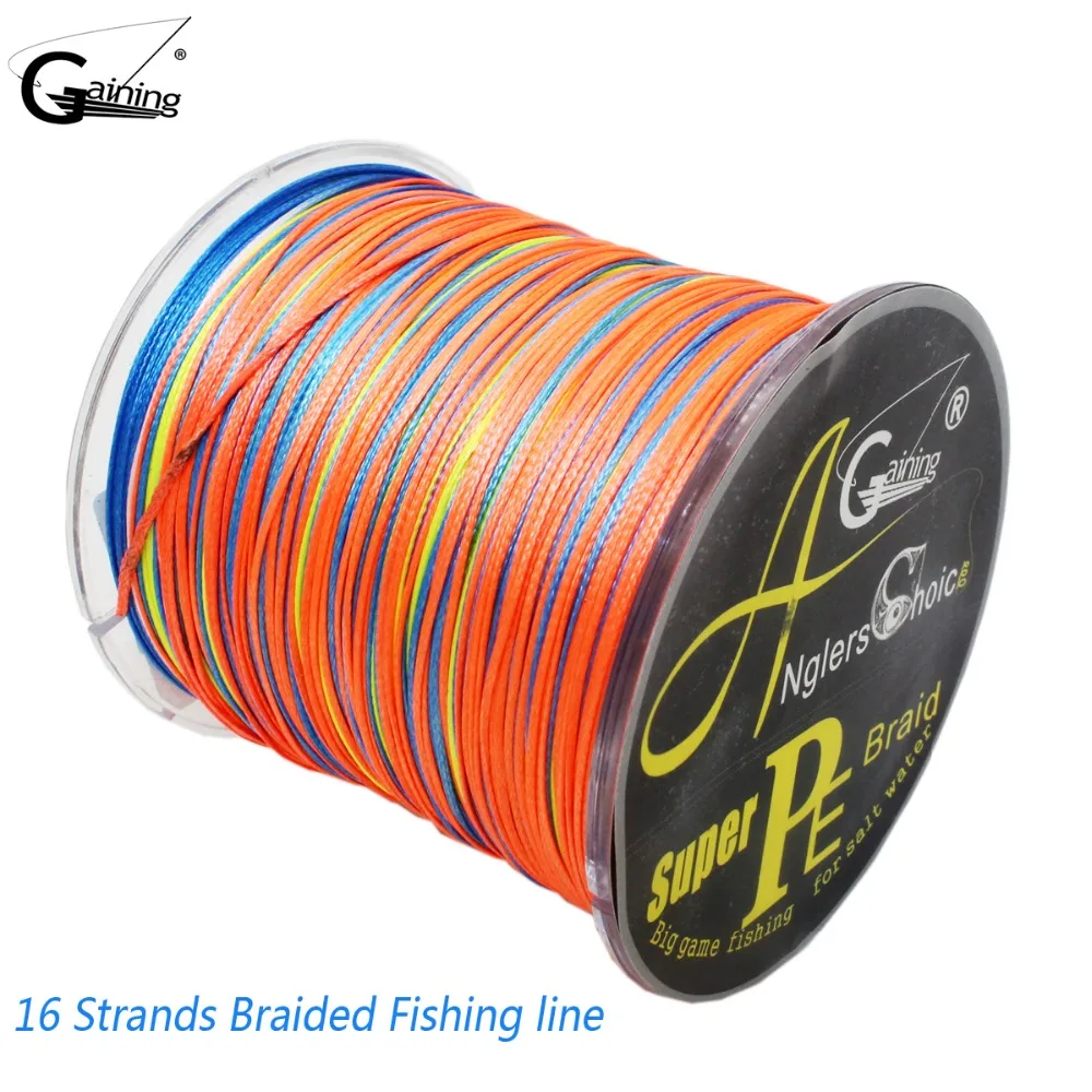 

Braided Fishing Line 16 Strands 300M Super Strong Japan Multifilament Multicolor PE Braid Line Saltwater Fishing