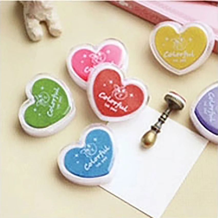 Candy Color Stamps Ink Pad Album Scrapbooking Sealing Decoration Fingerprint Stencil Cards Making DIY Crafts Colorful Inkpad | Дом и сад
