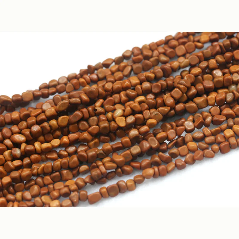 Бусины Из Натурального Коричневого тигрового шкура яшма незакрепленные бусины