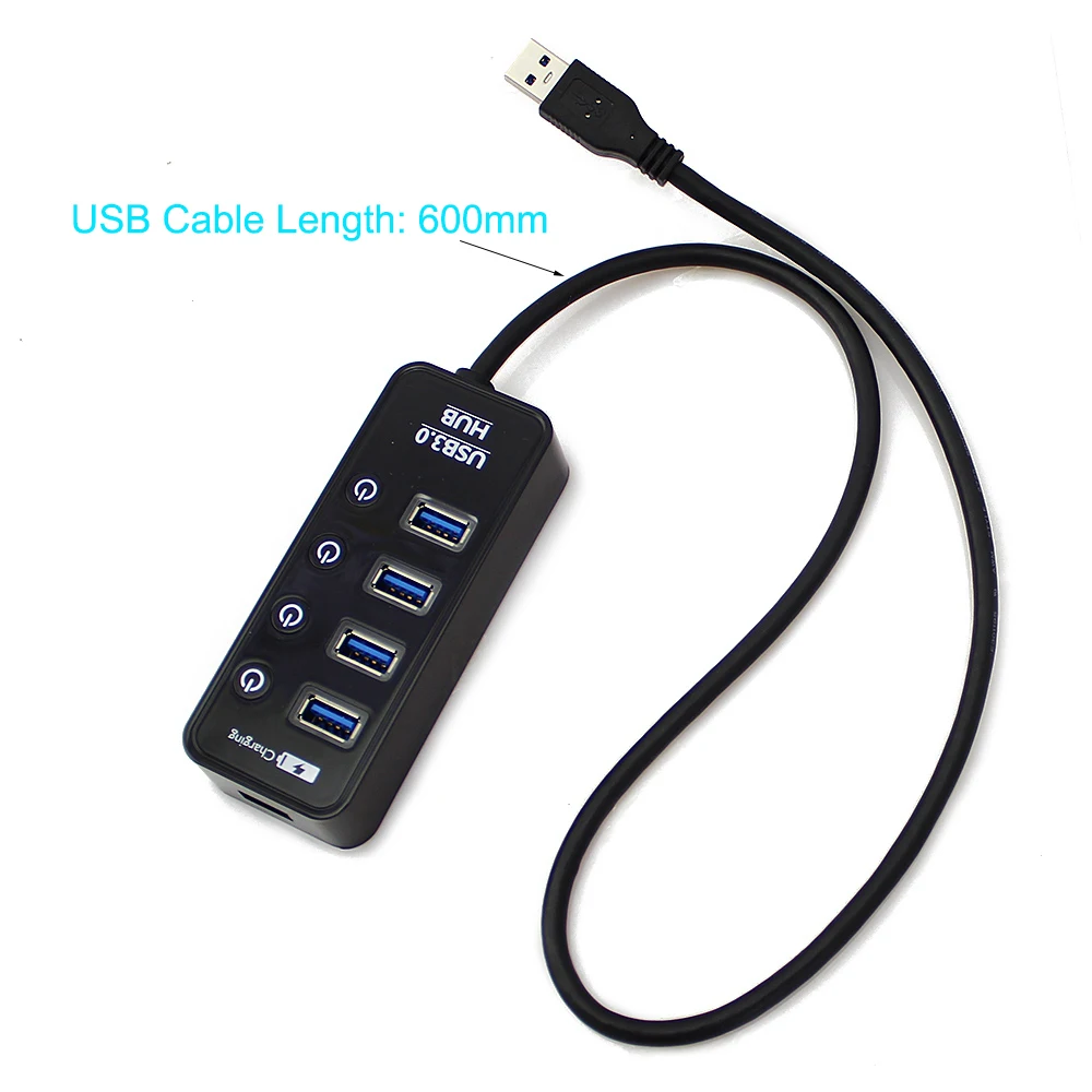 USB разветвитель CHYI с 4 портами и поддержкой быстрой зарядки|USB-хабы| |