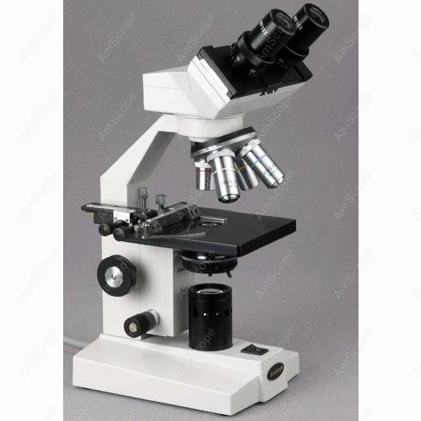 Бинокулярный Биологический микроскоп принадлежности AmScope 40x 1000x бинокулярный +