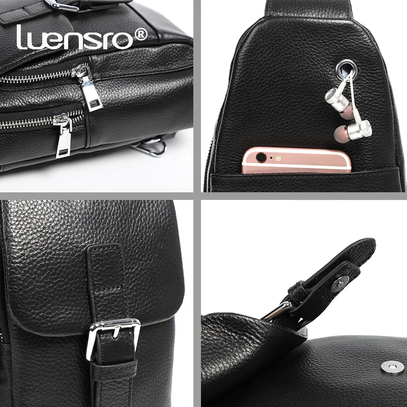 Сумки через плечо с защитой от кражи для мужчин нагрудная сумочка-мессенджер из