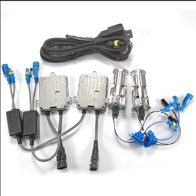 combination AILEO модель автомобиля 6000K 4300k 8000K xenon H4 мини-объектив проектора LHD RHD для HID фары H4 легко установить 55 Вт 10000лм - Испускаемый цвет: combination
