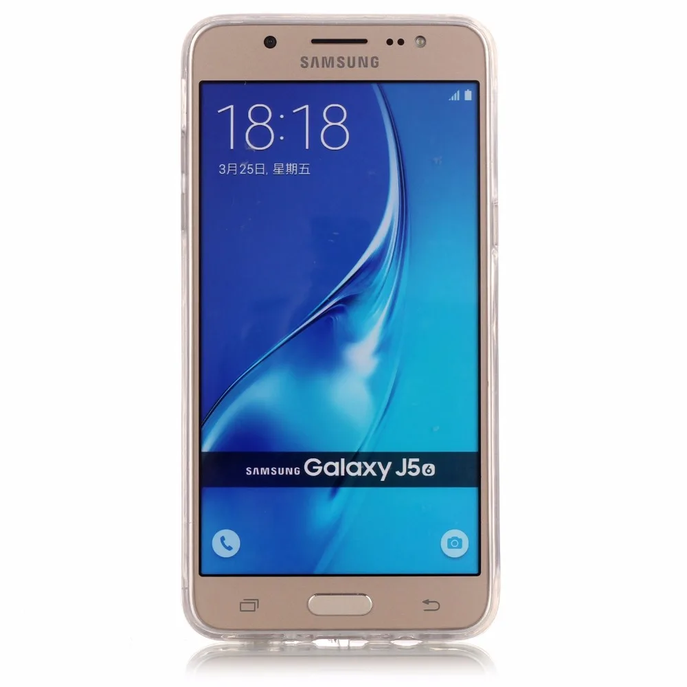 Slim Soft TPU Case For Samsung Galaxy ( J5 2016 ) J510 J510F Bling Glitter Powder Gradient Silicone Back Skin Cover Phone Cases |