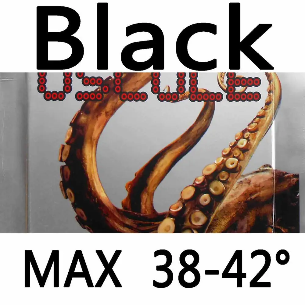 Black MAX H38-42 BOMB OSCULE супер скорость петля атака резиновая с губкой для настольного тенниса Ракетки Пинг Понг Летучая мышь - Цвет: Black MAX H38-42