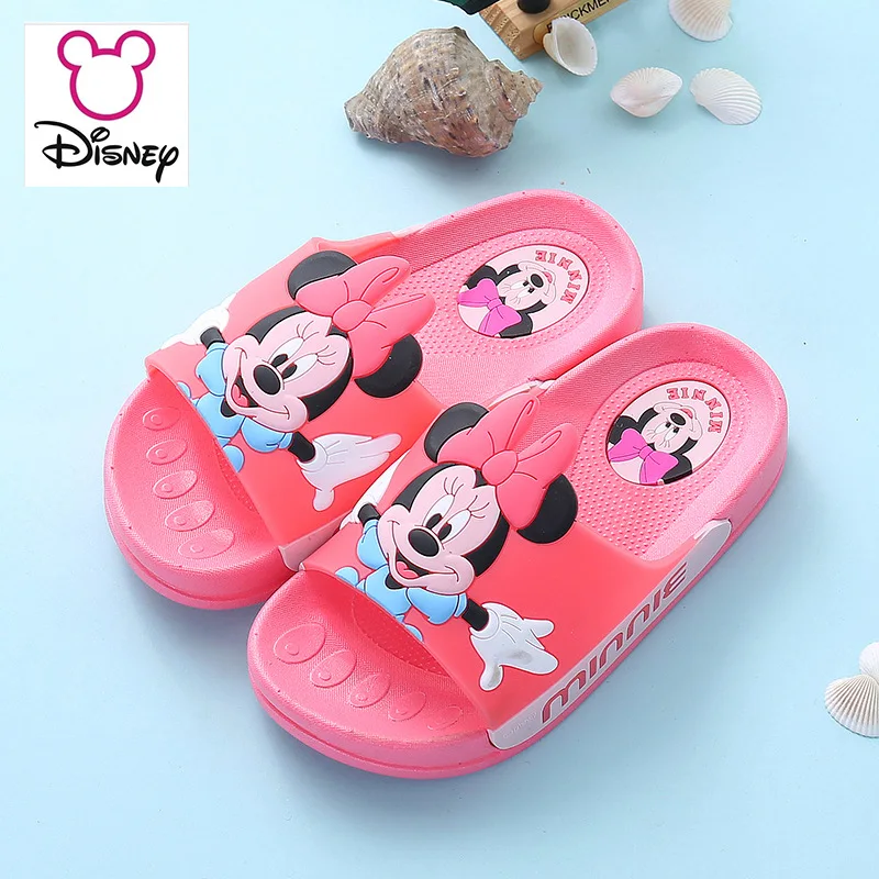 Новинка 2019 детские тапочки Disney Нескользящие домашние Тапочки для ванной