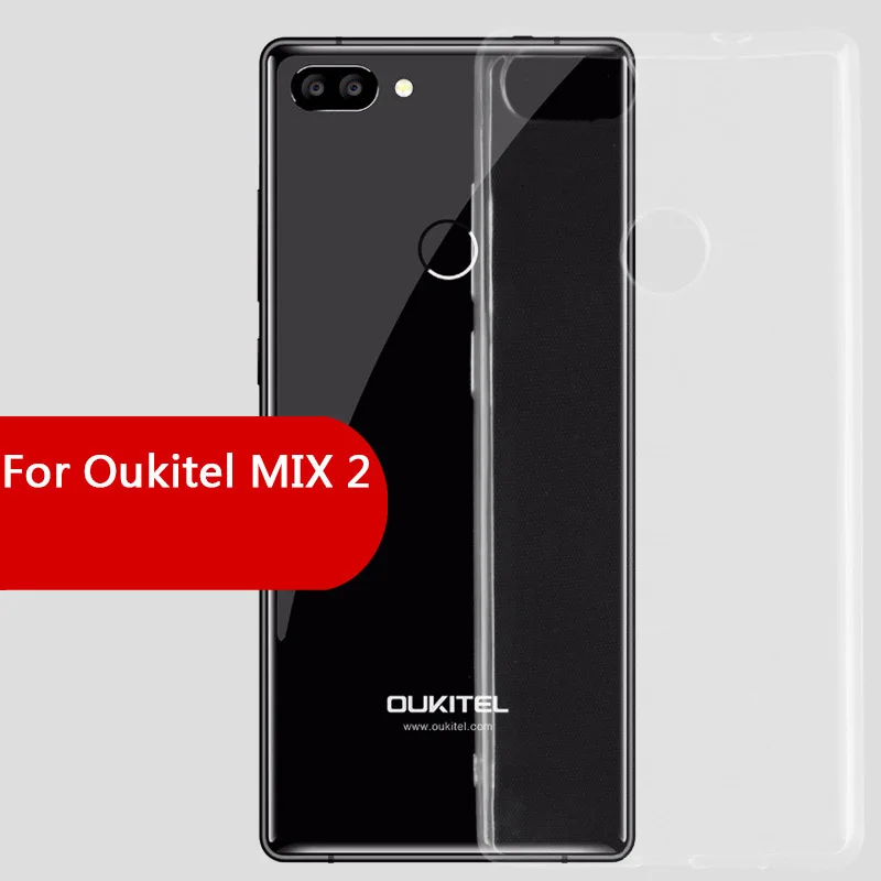 Прозрачная задняя крышка для Oukitel Mix 2 5 99 &quotультра тонкий Мягкие TPU Чехлы