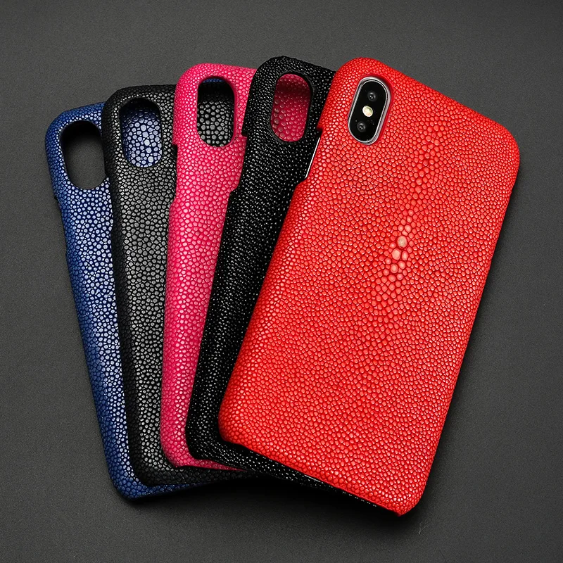 Изготовленный На Заказ жемчужный кожаный чехол для телефона iPhone X с жемчугом и