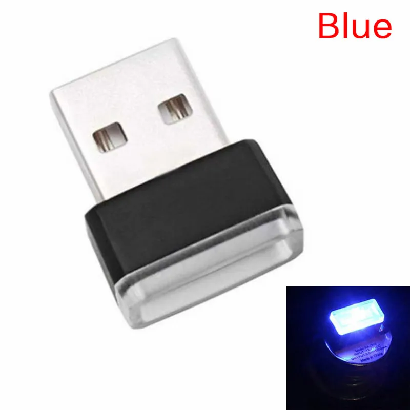 Универсальное аварийное освещение автомобиля USB СВЕТОДИОДНЫЙ светильник атмосферного освещения декоративная лампа ПК портативный подключи и играй