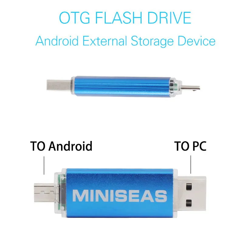 2019Minisea 8 цветов Продвижение OTG телефон USB флэш накопитель универсальный для