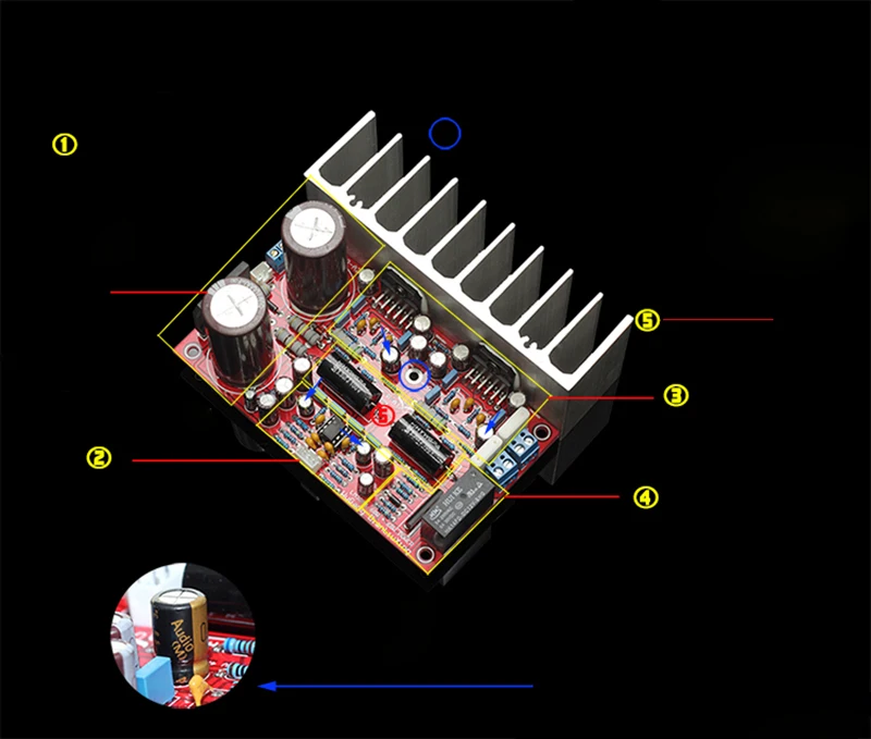 LM3886 HiFi стерео усилитель высокой мощности 5532 независимый операционный усилитель Op Amp 68 Вт* 2