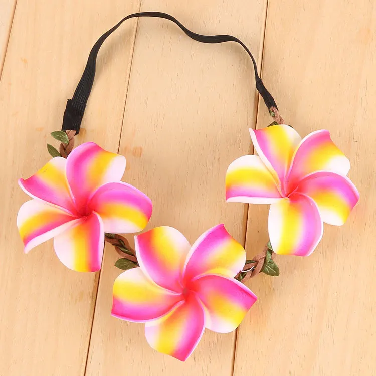 7 см большой красочный Яйцо цветок невесты Пляж волос Украшения современный