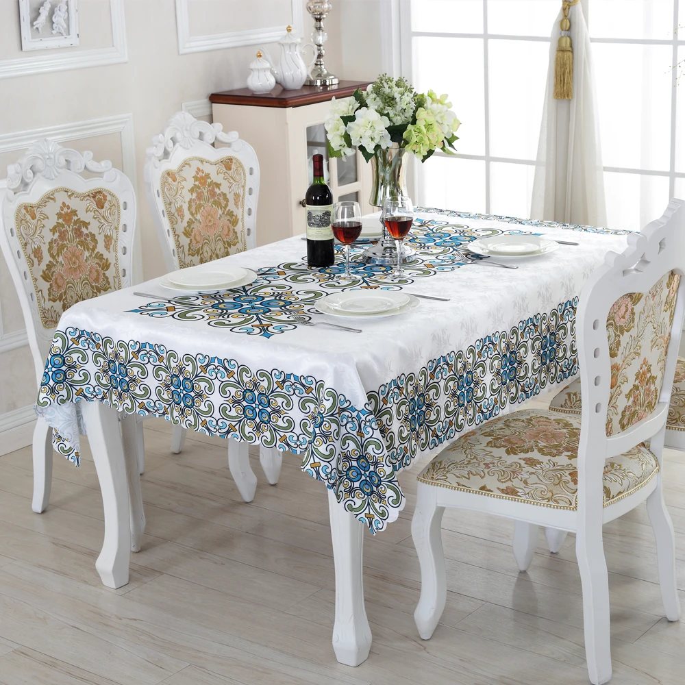 Европейский Стиль прямоугольник Скатерти приемлемый заказ Творческий Высокое