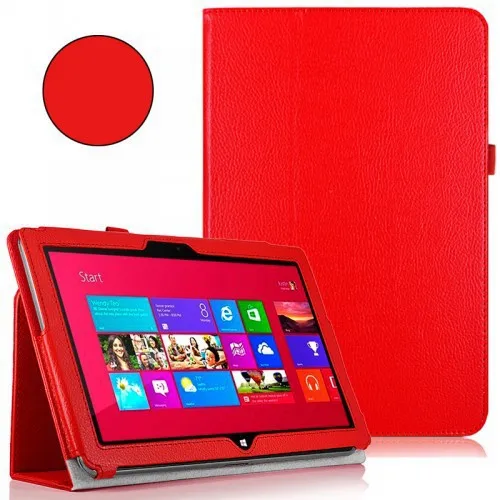 Чехол для microsoft Win 8 поверхности RT 10,6, GARUNK из искусственной кожи Защитная крышка для microsoft Win8 поверхности Rt 10,6 планшетный ПК - Цвет: Red