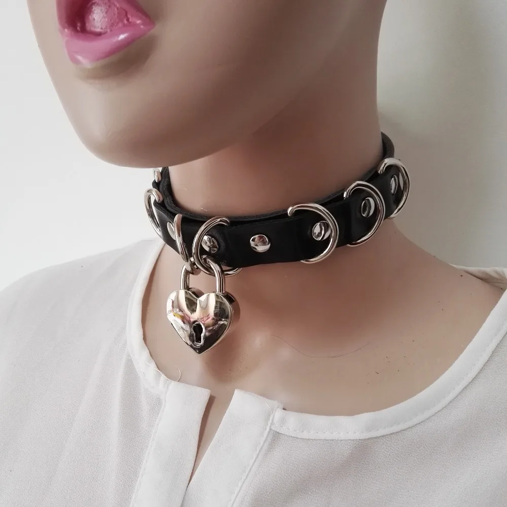 Новинка 2016 популярный темный кожаный чокер в стиле Харадзюку ручной работы с