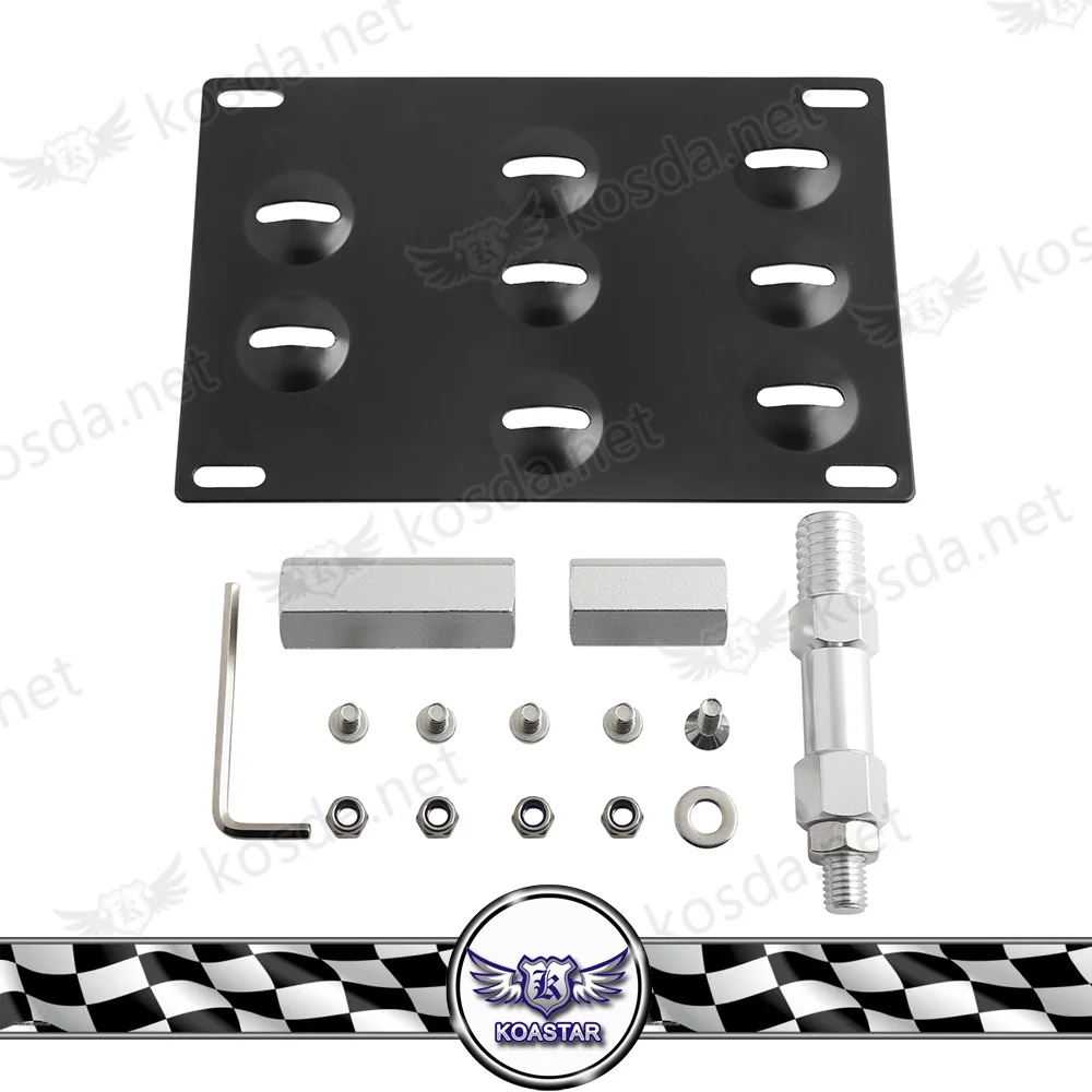 Буксировочный крюк номерной знак Монтажный кронштейн держатель для бампера