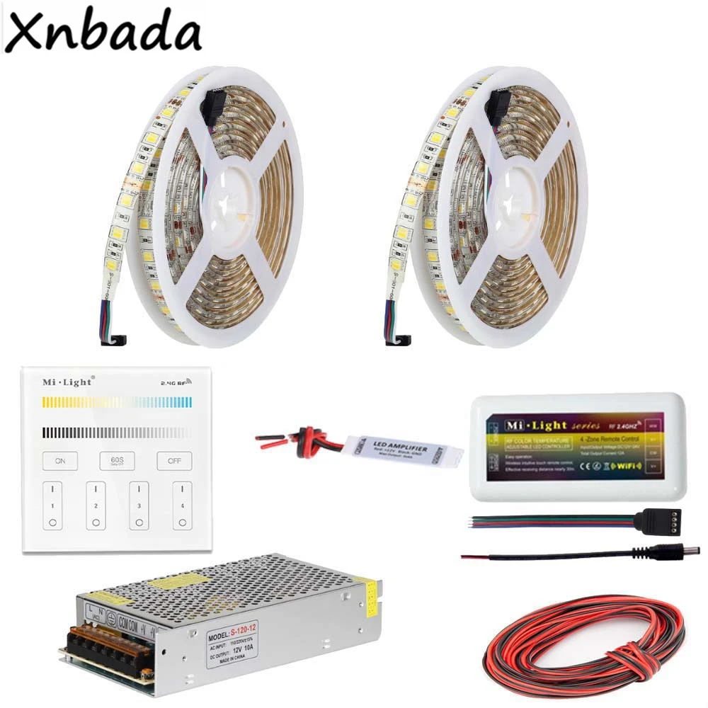 Светодиодная лента 5050SMD 5 ~ 20 м гибкое освещение с цветовой температурой Mi Light B2