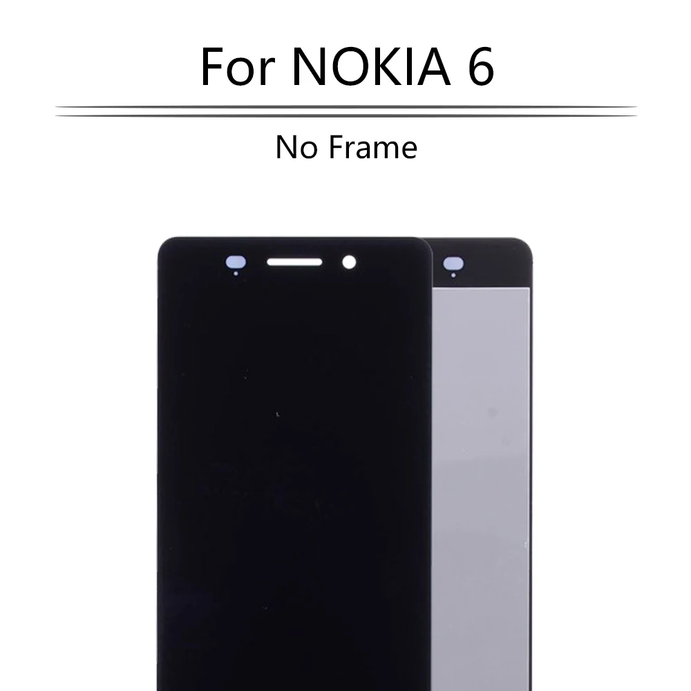 100% тест 5 &quotЖК дисплей для NOKIA 6 ЖК сенсорный экран дигитайзер сборка N6 TA 1003 1021