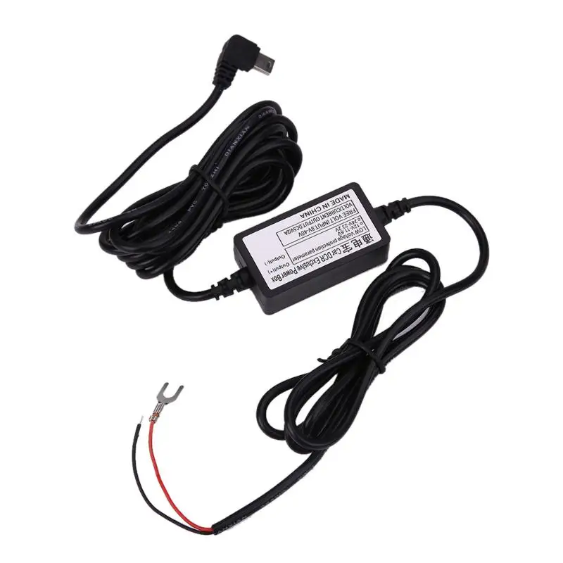 Автомобильный зарядный кабель DC 12 В до 5 2 А 4 м мини USB твердый шнур для зарядного