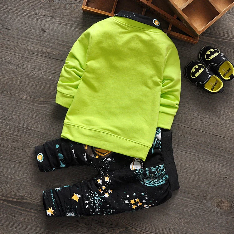 Модный спортивный костюм для маленьких мальчиков повседневный комплект из 2