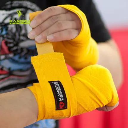 Hot sale 5cm width training fighting muay thai MMA boxing bandage hand wraps 2.5 meters length 2pcs Taekwondo Gloves Wraps |