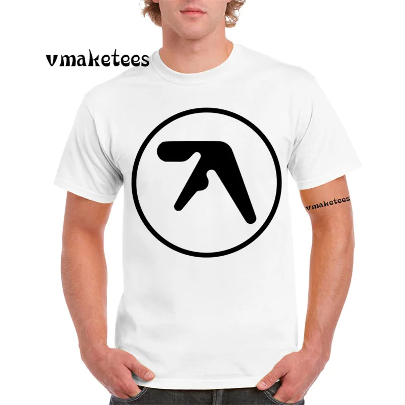 Мужская и женская футболка с принтом Aphex Летняя Повседневная Популярная