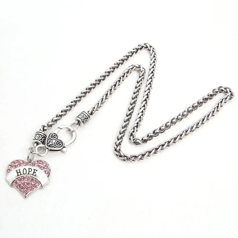 Большой запас пшеничной цепи выгравированы надеюсь на сердце кристалл