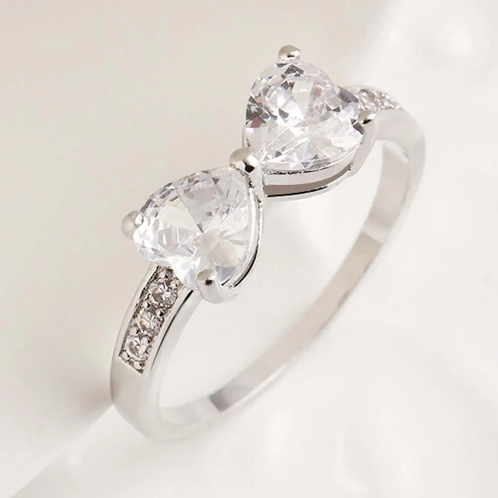 Обручальное кольцо с фианитами в форме сердца|jewelry rings|engagement rings for womenengagement ring |