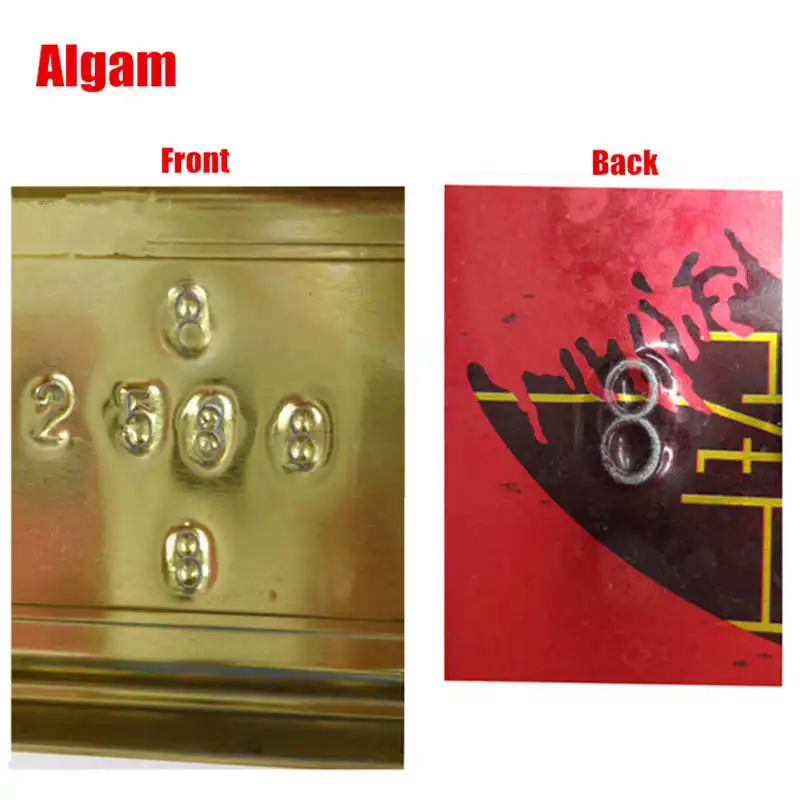 

KIWARM Durable Stamps Alphabet And Numbers Set Punch Steel Metal 9 Die Tool Case Craft