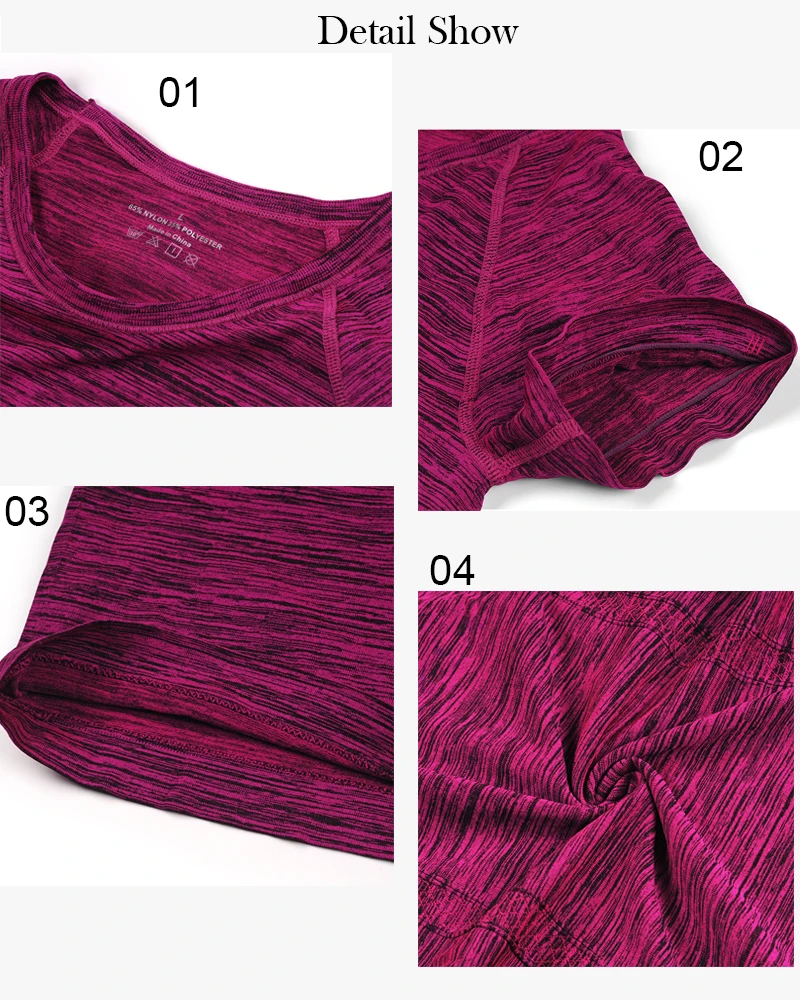 Женский Быстросохнущий Набор для йоги VEQKING спортивный топ с короткими рукавами