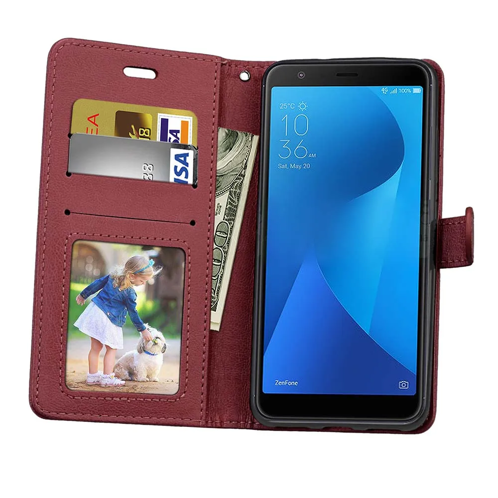Чехол из искусственной кожи для Asus Zenfone Max Plus (M1) ZB570TL/Pegasus 4S чехол ZB570TL | Мобильные