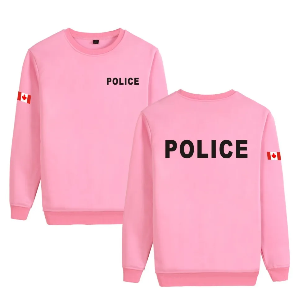 Полиция одежда Мужская модная принт полиция толстовки Лидирующий бренд