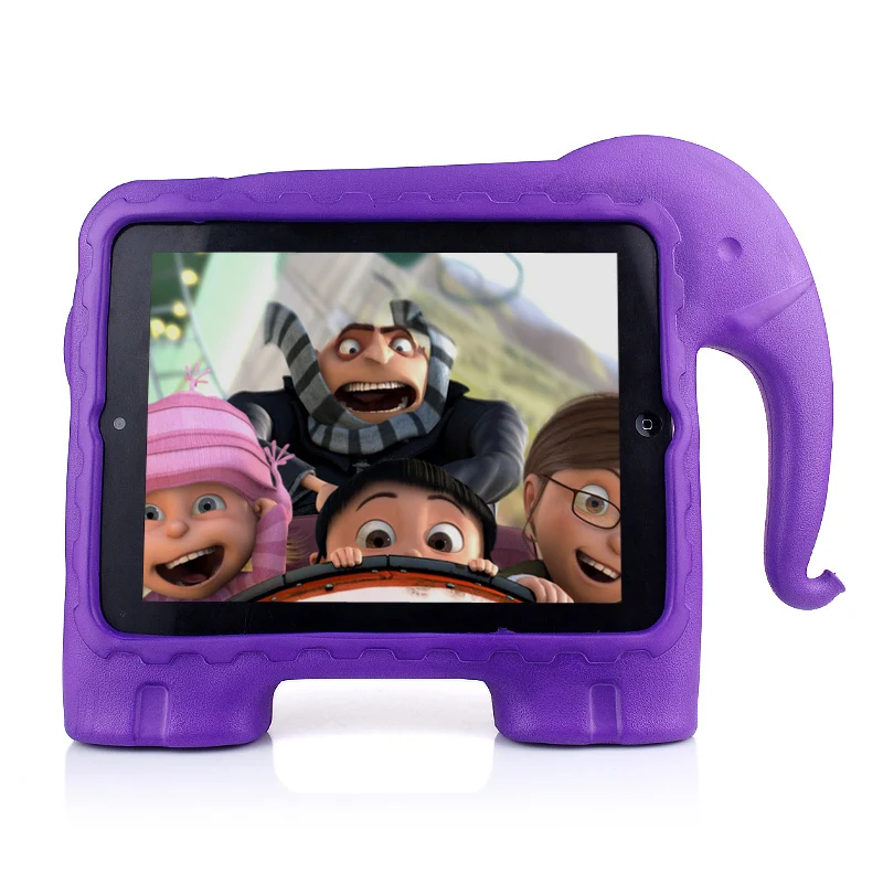 Lovely Elephant style Kids safe Proof Thick Foam EVA Shock Stand Cover Case For Apple iPad 2/3/4 hot sale free shipping | Компьютеры и