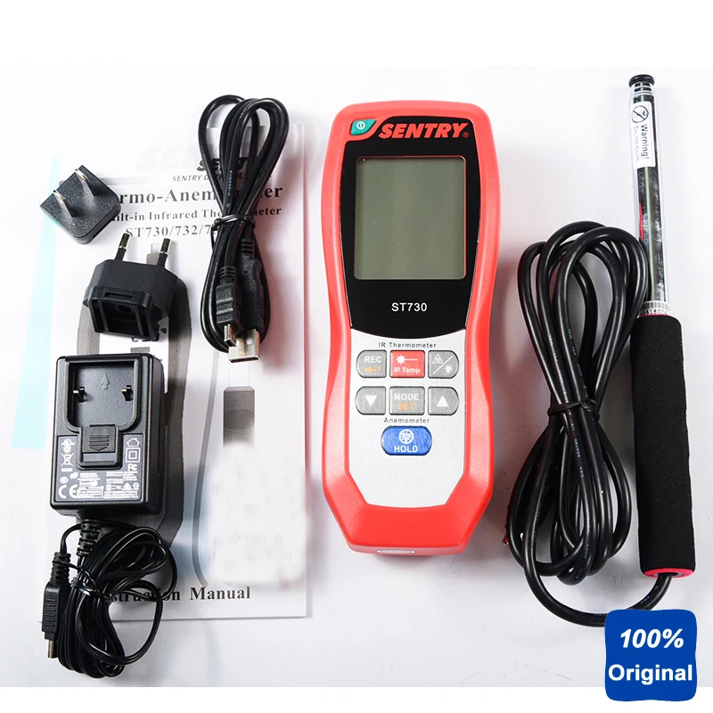 ГОРЯЧАЯ проволока Анемометр ИК Термо для системы вентиляции ST 733|thermo anemometer|hot wire