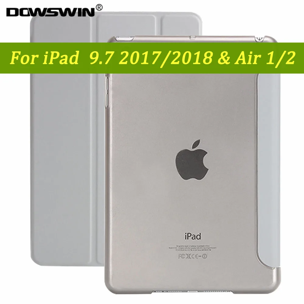 Серый Чехол для iPad 9,7 Чехол для iPad Air 2 Smart Cover для iPad 6-го поколения чехол 9,7 дюймов Air 1 чехол - Цвет: Серый