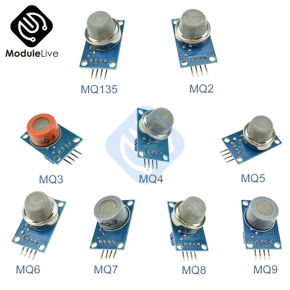MQ135 MQ 135 MQ2 MQ3 MQ4 MQ5 MQ6 MQ7 MQ8 MQ9 дымовой сжиженный Модуль датчика метана для Arduino Diy