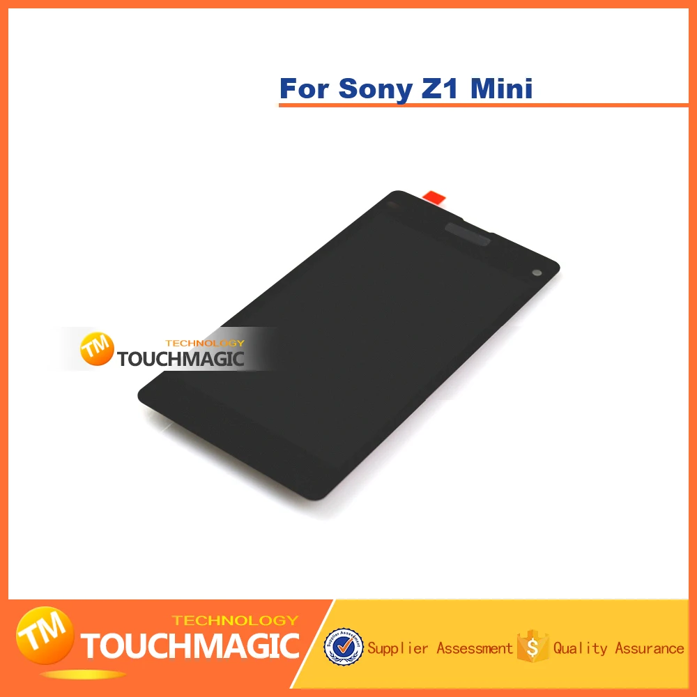 Хорошо Работает Для Sony Z1 mini ЖК-Дисплей С Сенсорным Экраном Digitizer Замена Тяга
