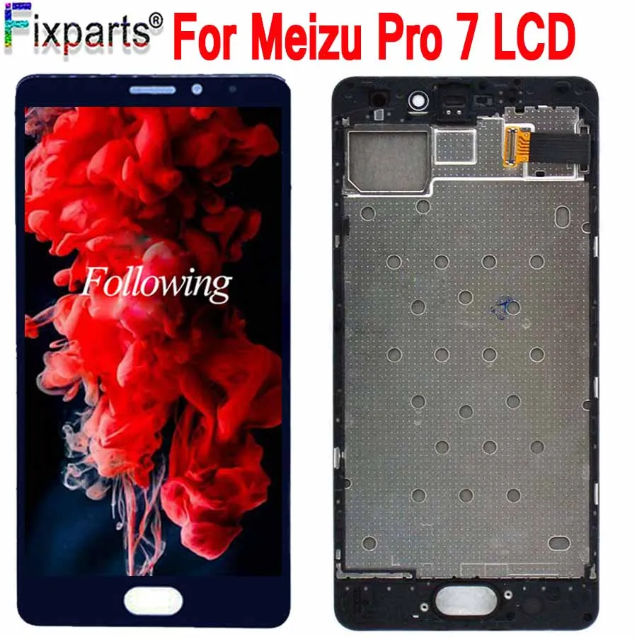 Черный экран 5 2 дюйма для Meizu Pro 7 ЖК дисплей + сенсорная панель дигитайзер