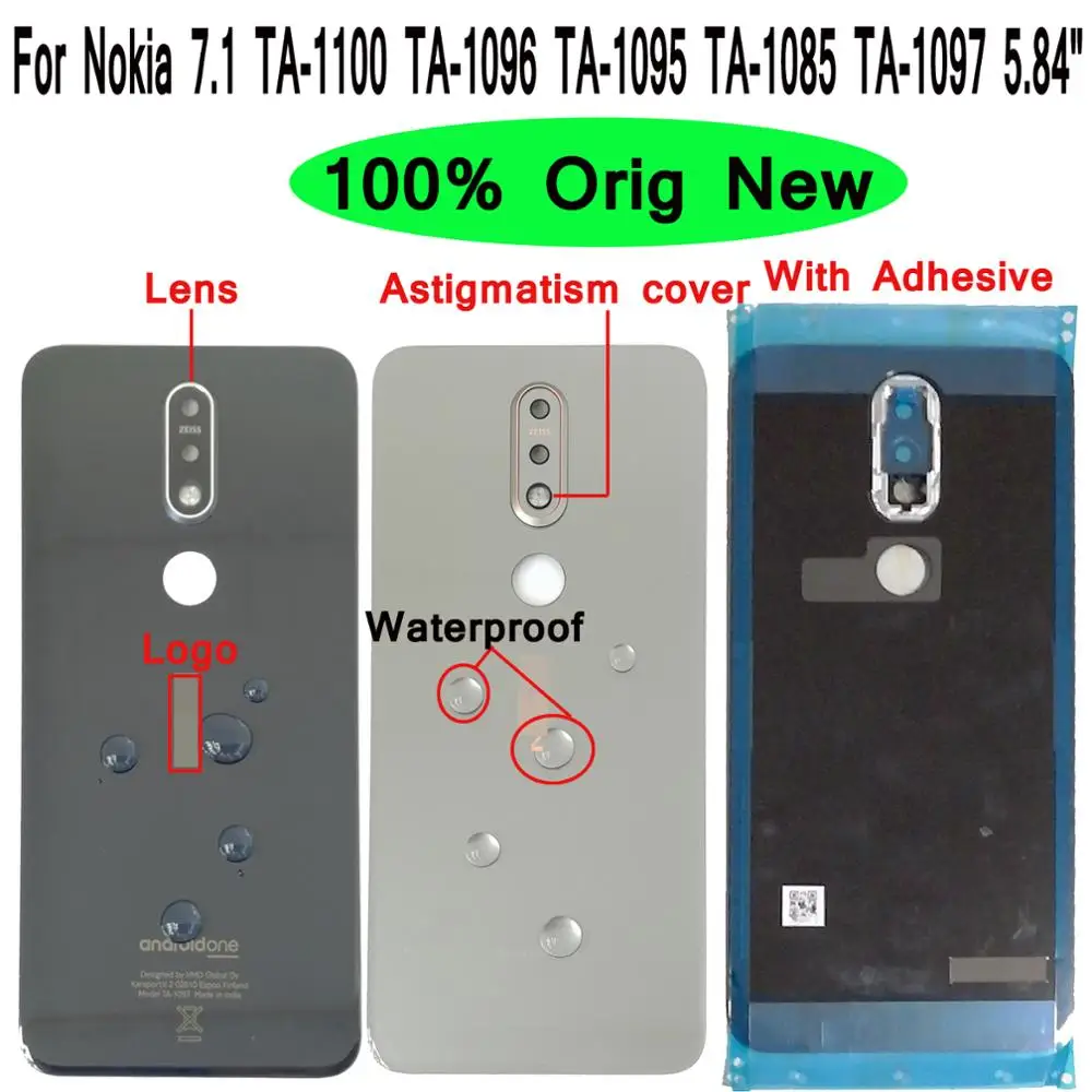 Shyueda 100% Оригинальная Новинка 5 84 дюймов для Nokia 7 1 TA 1100 1096 1095 1085 1097 стеклянная задняя