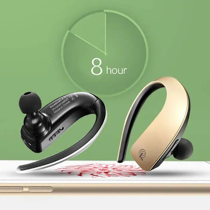 Bluetooth-наушник для автомобиля V4.1 Ушные крючки вождения Handfree HD звук Беспроводной