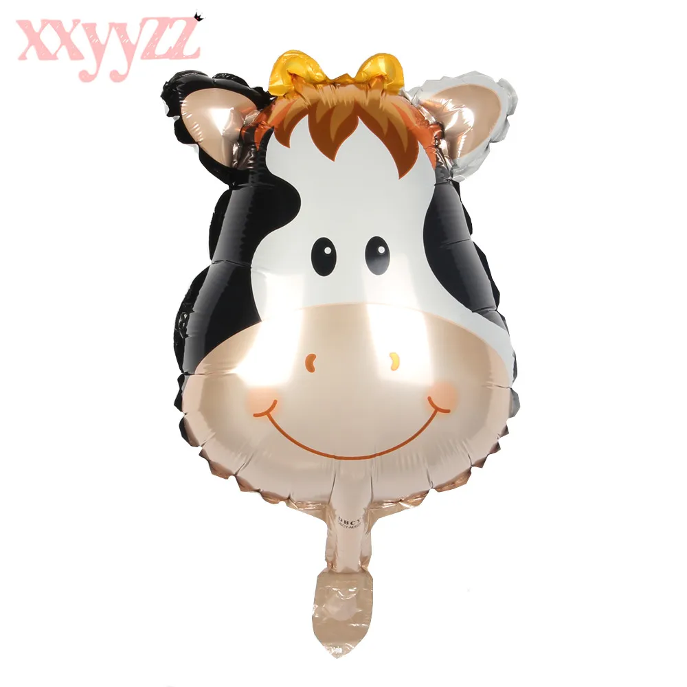 A-020 XXYYZZ Free Shipping New Mini Cartoon Animal Baby Cake Aluminum Balloons Birthday Party Balloons Wholesale Children's Toys - Цвет: A-020