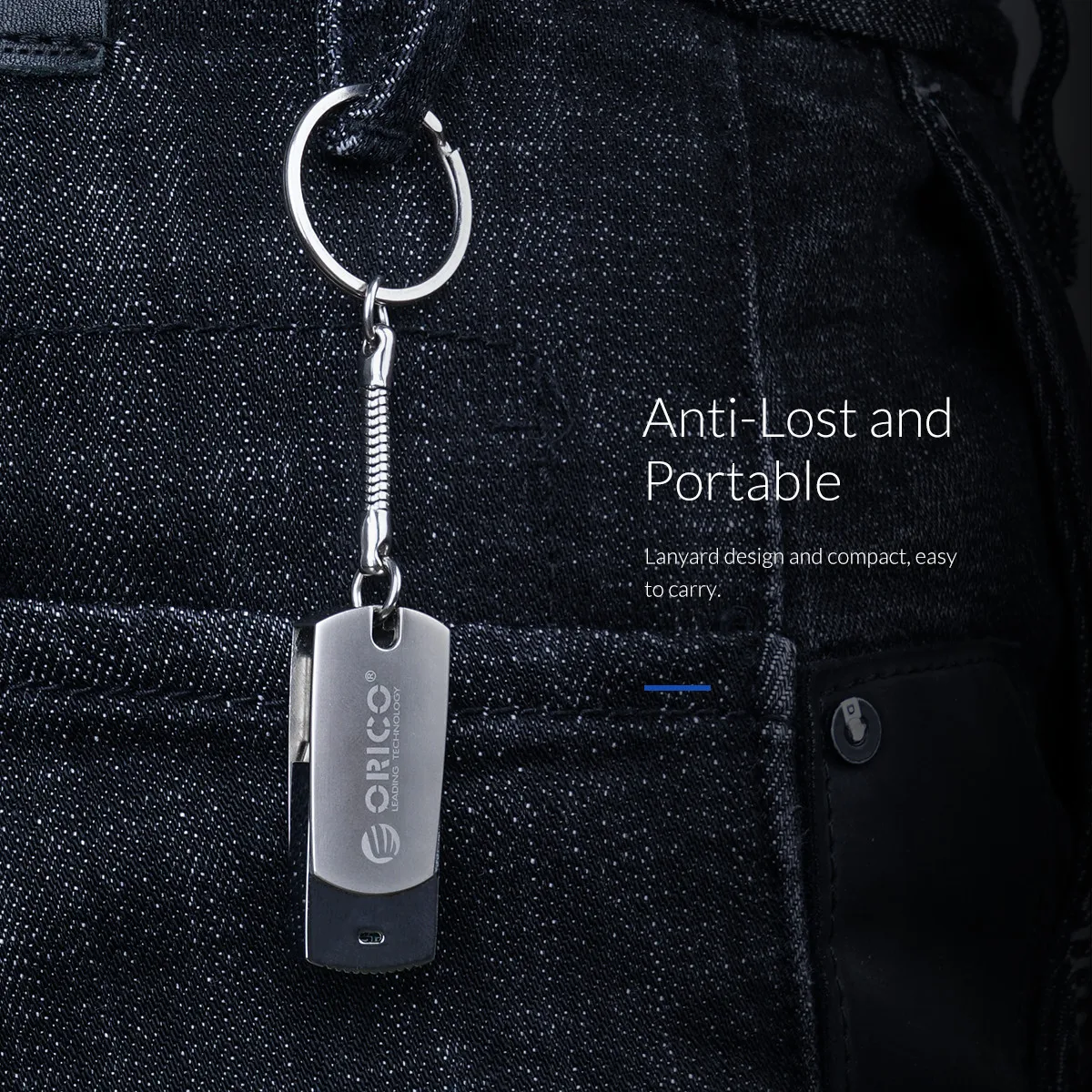 ORICO U диск USB флэш-накопитель 64 ГБ 32 ГБ 16 ГБ USB3.0 Тип A интерфейс флэш-диск с кольцом для ключей Поддержка мобильного телефона компьютера