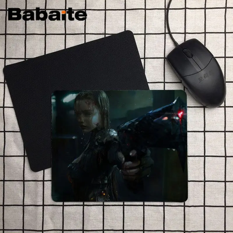 Babaite Punk style girl with a gun Customized MousePads Computer Laptop Anime Mouse Mat Size for 25x29cm Speed Pad | Компьютеры и офис
